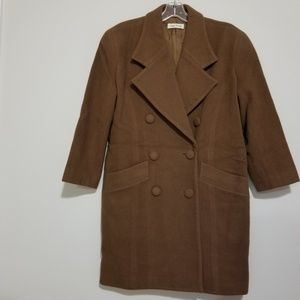 Brown Wool Women Jacket
